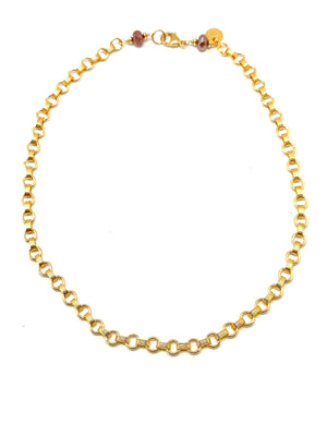 Circle Links 14K Gold Necklace - New