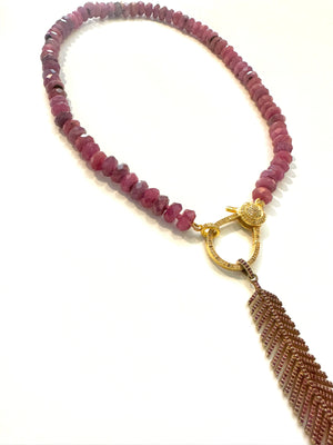 Ruby Feather Boundless Necklace