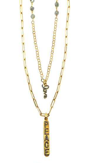Mantra Gold Necklace - Last One