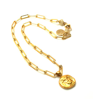 Golden Exhale Chain Necklace