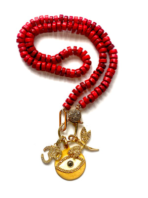 Bamboo Coral Dazzling Necklace