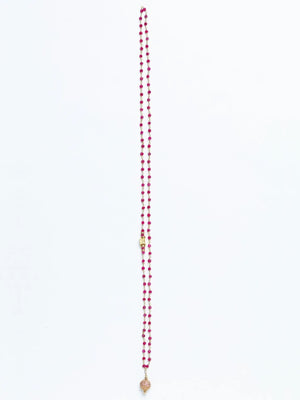 Pink Sapphire and Ruby Dodoma Necklace - Last One