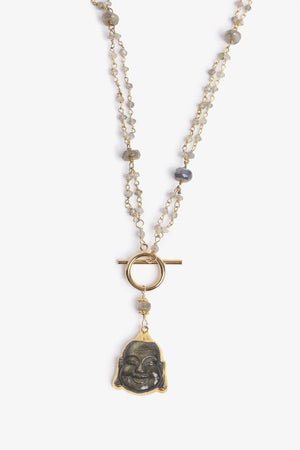 Labradorite Buddha Into the Mystic Necklace