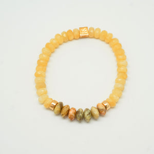 Flourish Yellow Jade Bracelet