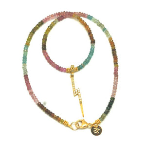 Rainbow Tourmaline Necklace