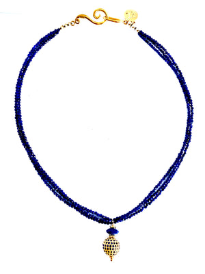 Timeless Sparkle Sapphire Necklace