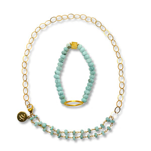 Blue Larimar Endless Love Bracelet