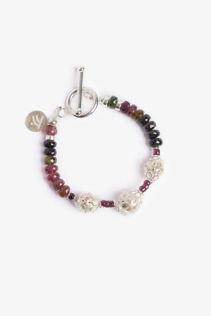 Delicate Rainbow Tourmaline & Madagascar Rose Quartz Bracelet – Covet  Crystals Jewelry