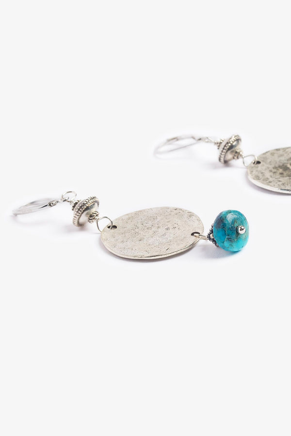 Turquoise Silver Pantai Earrings